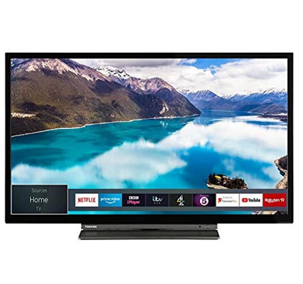 Toshiba 32LL3A63DB 32-Inch Smart Full-HD LED TV with Freeview Play - Black/Silver (2019 Model)