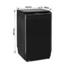 Voltas Beko 7 Kg 5 Star Fully-Automatic Top-Loading Washing Machine (WTL70, Dark Grey, 2023 Model, Monsoon Dry) - Image 3