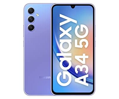 Samsung Galaxy A34 5G (Awesome Violet, 8GB, 256GB Storage) | 48 MP No Shake Cam (OIS) | IP67 | Gorilla Glass 5 | Voice Focus | Travel Adapter to be Purchased Separately