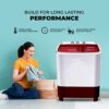 Power Guard 6.5 kg 5 Star Semi-Automatic Top Loading Washing Machine Appliance (PG65WM-BG-OP, Burgundy, Powerful Motor,Effective Wash Pulsator) - Image 6