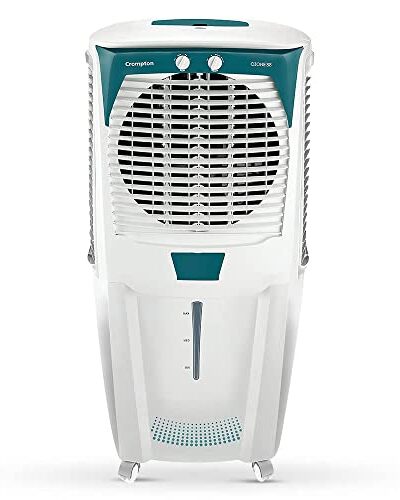 Crompton Ozone Desert Air Cooler- 88L; with Everlast Pump, Auto Fill, 4-Way Air Deflection and High Density Honeycomb pads