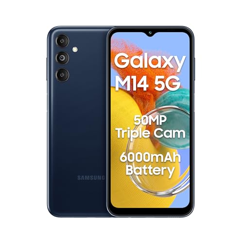 Samsung Galaxy M14 5G (Berry Blue,6GB,128GB)|50MP Triple Cam|Segment's Only 6000 mAh 5G SP|5nm Processor|2 Gen. OS Upgrade & 4 Year Security Update|12GB RAM with RAM Plus|Android 13|Without Charger - Image 2
