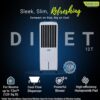 Symphony Diet 12T Personal Tower Air Cooler for Home with Honeycomb Pad, Powerful Blower, i-Pure Technology and Low Power Consumption (12L, White) - Image 2
