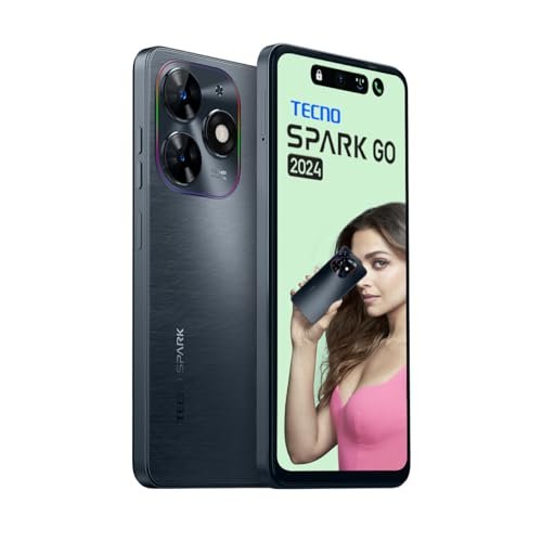 TECNO Spark GO 2024 (Gravity Black,8GB* RAM, 128GB ROM)| Segment First 90Hz Dot-in Display with Dynamic Port & Dual Speakers with DTS| 5000mAh| 10W Type-C| Fingerprint Sensor| Octa-Core Processor - Image 3