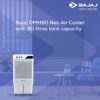 Bajaj DMH 90 Neo 90L Desert Air Cooler for home with DuraMarine Pump (2-Yr Warranty by Bajaj), Hexacool & TurboFan Technology, Ice Chamber, 90-Feet Air Throw & 3-Speed Control, White Cooler for room - Image 5