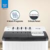 Voltas Beko 10 Kg 5 Star Semi Automatic Top Load Washing Machine (WTT100UPA/GR5KPTD, Grey) - Image 5