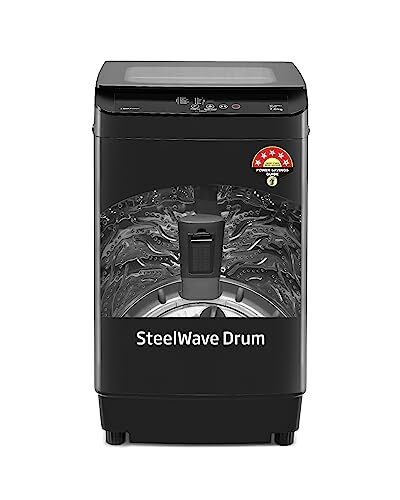 Voltas Beko 7 Kg 5 Star Fully-Automatic Top-Loading Washing Machine (WTL70, Dark Grey, 2023 Model, Monsoon Dry)