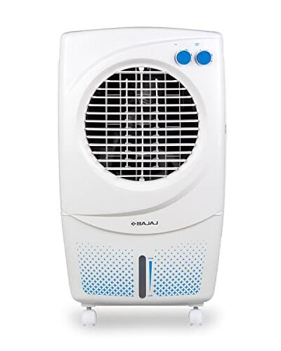 Bajaj Px 97 Torque New 36L Personal Air Cooler For Room With DuramarinePump (2-Yr Warranty By Bajaj), Turbofan Technology, Powerful Air Throw & 3-Speed Control, Portable Air Cooler For Home, White