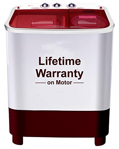 Power Guard 6.5 kg 5 Star Semi-Automatic Top Loading Washing Machine Appliance (PG65WM-BG-OP, Burgundy, Powerful Motor,Effective Wash Pulsator)