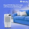 Bajaj DMH 90 Neo 90L Desert Air Cooler for home with DuraMarine Pump (2-Yr Warranty by Bajaj), Hexacool & TurboFan Technology, Ice Chamber, 90-Feet Air Throw & 3-Speed Control, White Cooler for room - Image 4