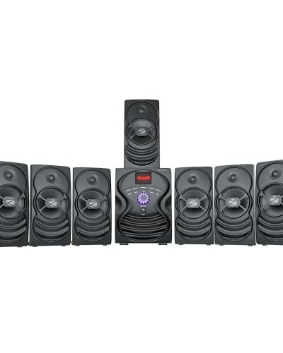 ZEBRONICS Omega 7.1 Home Theatre Speaker with 120W Output, Bluetooth v5.0,