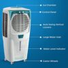 Crompton Ozone Desert Air Cooler- 88L; with Everlast Pump, Auto Fill, 4-Way Air Deflection and High Density Honeycomb pads - Image 4