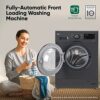 LG 7 Kg 5 Star Inverter Touch panel Fully-Automatic Front Load Washing Machine with In-Built Heater (FHM1207SDM, Middle Black, Steam for Hygiene Wash) - Image 6