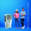 Crompton Ozone Desert Air Cooler- 75L; with Everlast Pump, Auto Fill, 4-Way Air Deflection and High Density Honeycomb Pads; White & Teal - Image 5