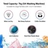 LG 7 Kg 5 Star Wind Jet Dry Semi-Automatic Top Loading Washing Machine (P7020NGAZ, Dark Gray, Rat Away Feature) - Image 2