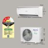 Voltas 2 Ton 3 Star, Inverter Split AC(Copper, 4-in-1 Adjustable Mode, Anti-dust Filter, 2023 Model, 243V Vectra Elite, White) - Image 3