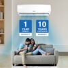 Voltas 1 Ton 3 Star, Inverter Split AC(Copper, 4-in-1 Adjustable Mode, Anti-dust Filter, 2023 Model, 123V Vectra Elegant, White) - Image 6