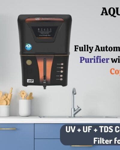 AQUA D PURE Copper RO Water Purifier with UV, UF and TDS Controller | 12Liter | Fully Automatic Function and Best For Home and Office